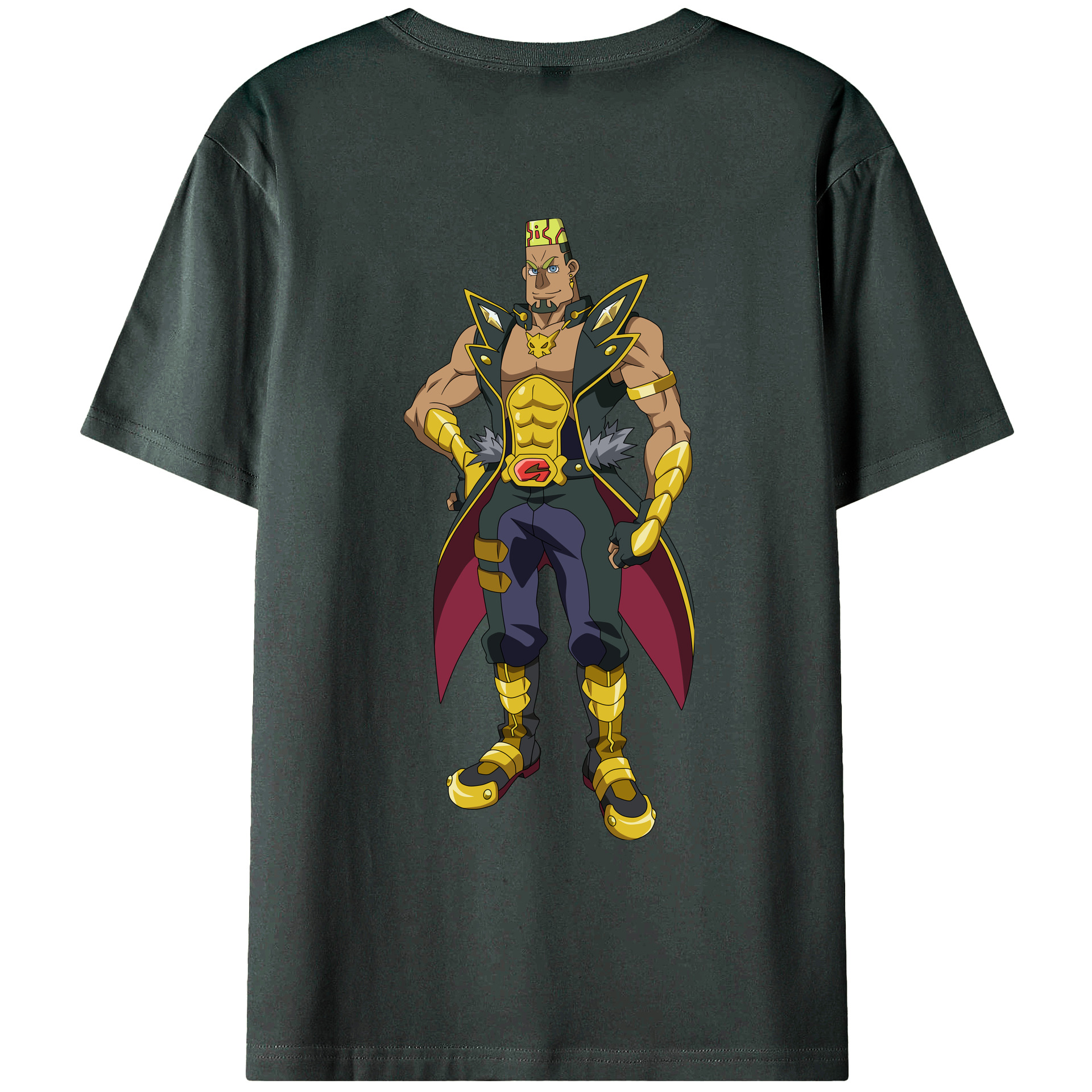 （画像用） 遊☆戯☆王 Yu-Gi-Oh! 綿100％ メンズ半袖Tシャツ（バックプリント） 通気性